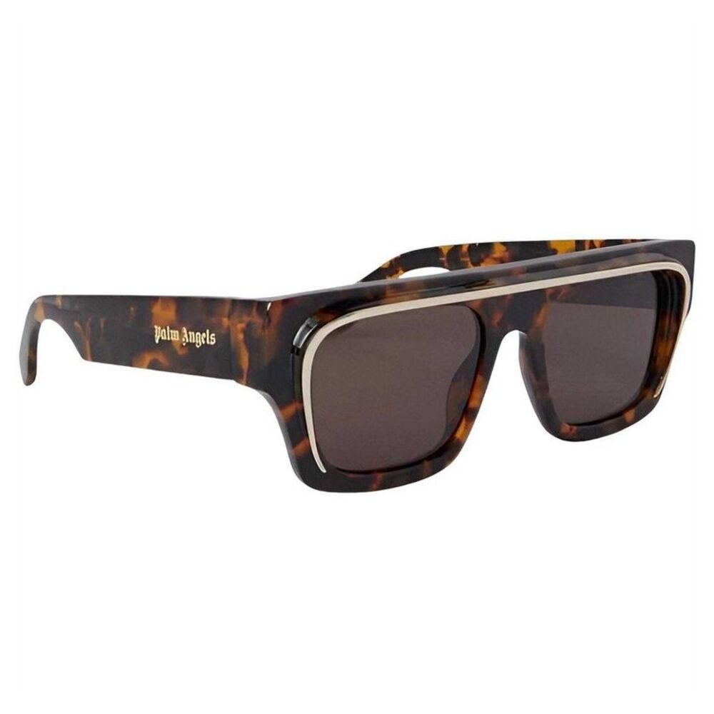 Palm Angels Mens Salton Rectangle Sunglasses / Brown